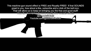 Heavy Machine Gun  50 Caliber single shot sound effect | No copyright | Royalty free | Free