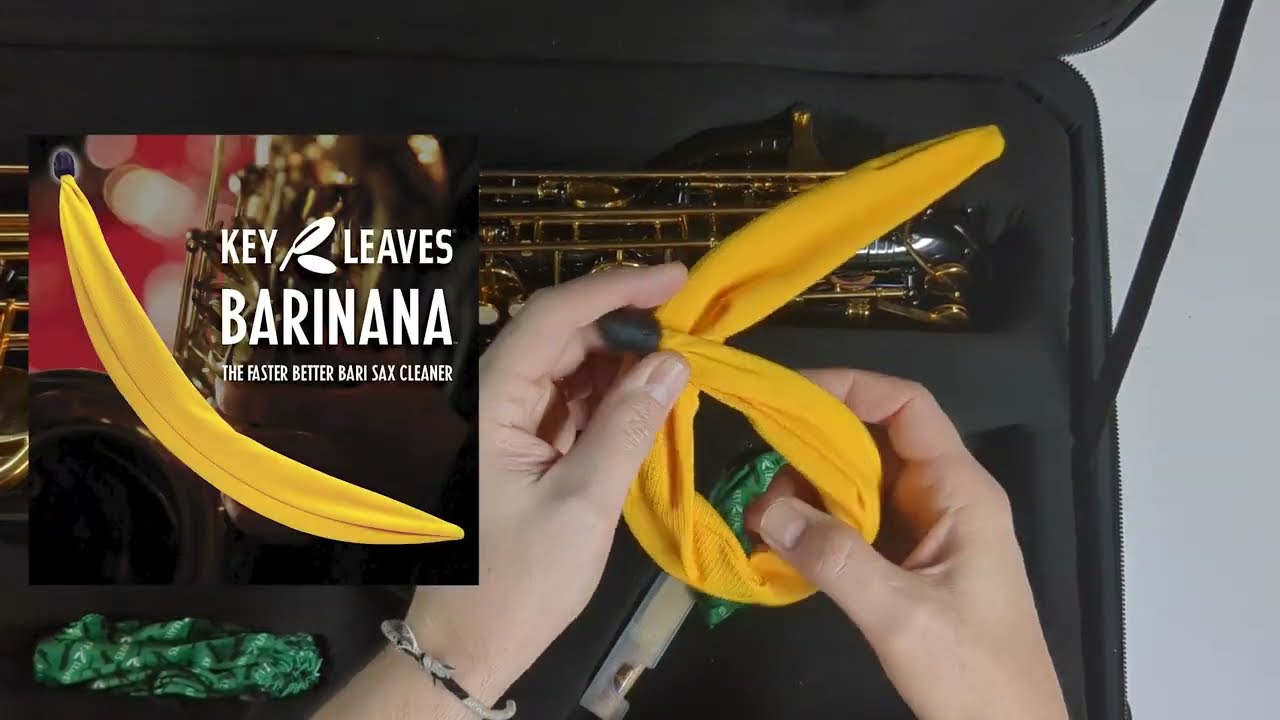 The Key Leaves® Baritone Saxophone Cleaner - BARINANA™