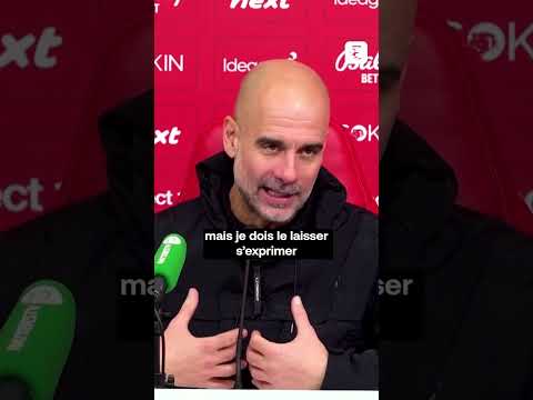 🤣 Quand Pep Guardiola évoque Rayan Cherki #shorts #football