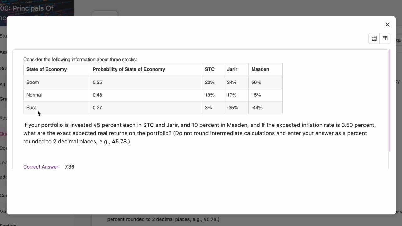 Portfolio exact Real Returns - YouTube
