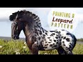 Painting a leopardappaloosa horse and making a new tail