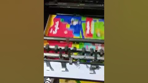 Working Video OF Solna 425 Offset Printing Machine  - 4 Color