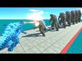 All New Kaiju Monsters vs 10 Levels of Godzilla New Blue Transformation - ARBS Size Comparison