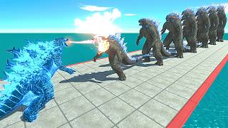 All New Kaiju Monsters vs 10 Levels of Godzilla New Blue Transformation - ARBS Size Comparison