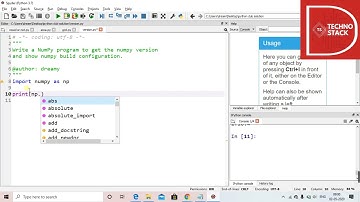 Python program to get NUMPY Library