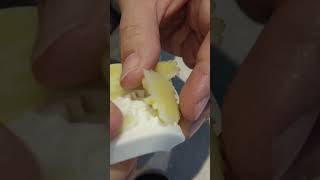 Peeling a Tiny Candle 🕯️ Silent ASMR #shorts