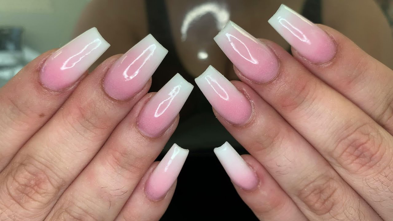 5. Ombre Square Acrylic Nails - wide 9