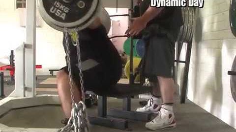 Muscle Pit-Exercise-Box Squats with Chains - Speed