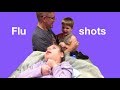 Being a Brave Boy Getting Flu Shots