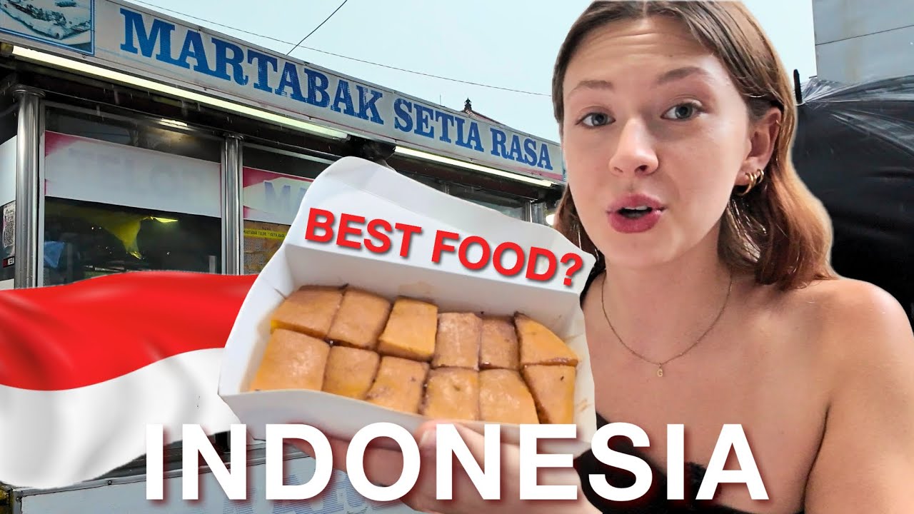 Trying MARTABAK for the First Time... BEST Indonesian Food?