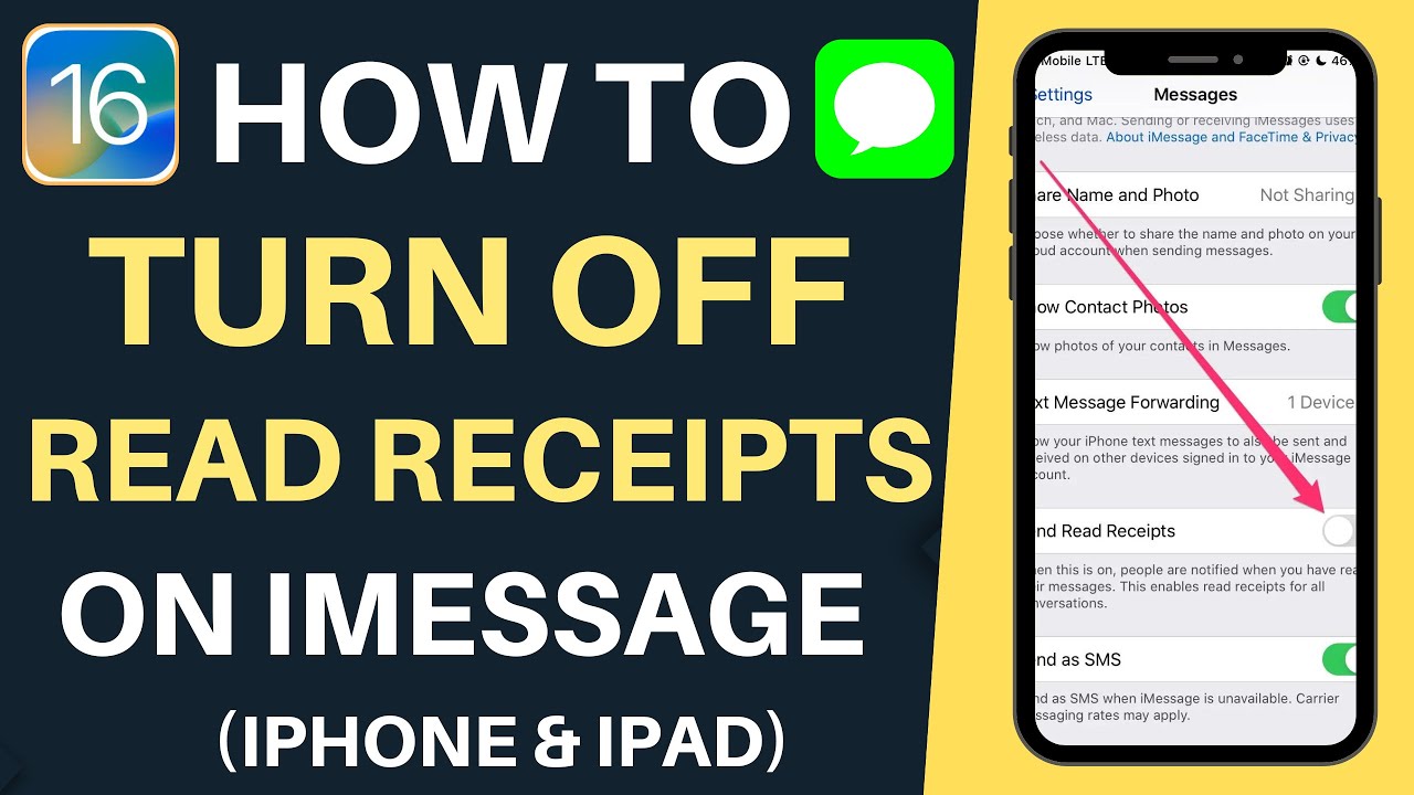 IOS 16 5 How To Turn Off Read Receipts In IMessage On IPhone YouTube