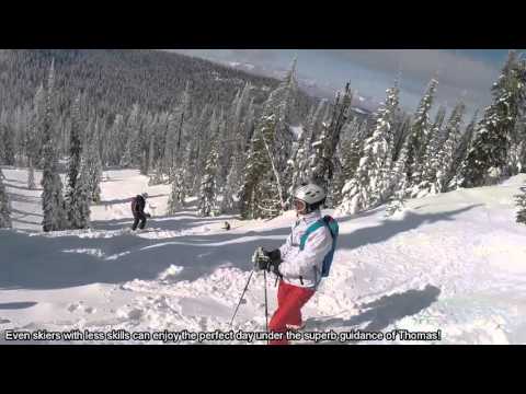 A perfect catskiing day with Big Red Cats, Rossland BC, Canada