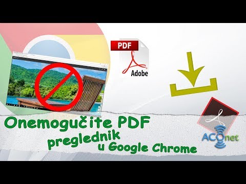 Kako onemogućiti PDF preglednik u Google Chrome?