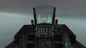 DCS F-16 landing in bad weather