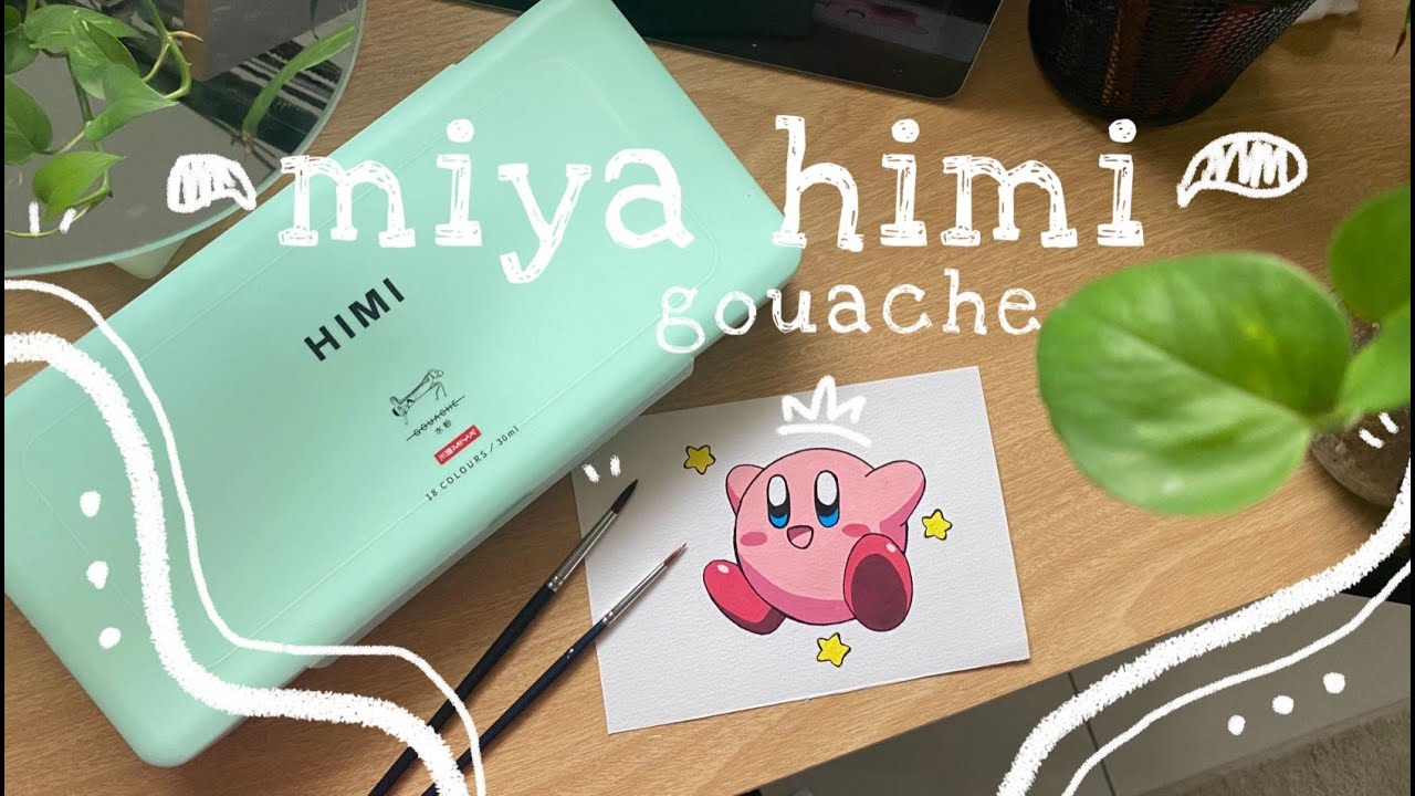 miya himi jelly gouache | unbox + paint with me 🎨 - YouTube