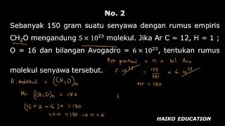 Kadar unsur dan rumus hidrat ...