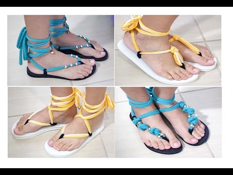 DIY: Customização de Chinelo Reaproveitado - Paula Stephânia