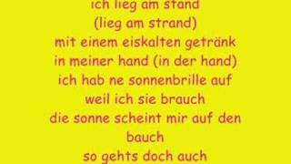 Farin Urlaub - Am Strand (mit Lyrics) chords