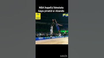 Superman block by Rhenz Abando, Gilas vs South Sudan.