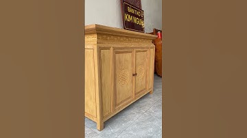 Chiếc tủ cơm với kích thước đặt riêng, được làm từ gỗ mít Nam Phi #tucom #bantho #banthogiatien