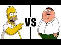Les PIRES attaques des Simpson contre Family Guy 😳