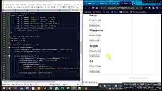 grocery store in html css js screenshot 5