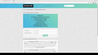 How Calculate Chronological Age? Chronological Age Calculator screenshot 3