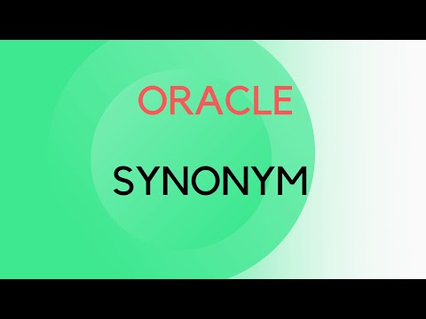 Synonym in Oracle