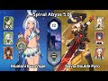 C0 Mualani Burnvape &amp; C0 Navia Double Pyro - Spiral Abyss 5.0 Floor 12 Genshin Impact