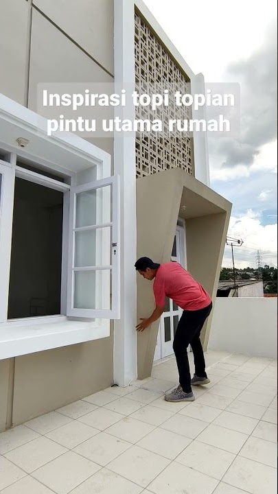 Inspirasi topi topian pintu utama rumah minimalis #rumah