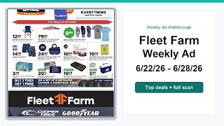 Fleet Farm Weekly Ad (6/22/26 - 6/28/26) Top 10 Deals