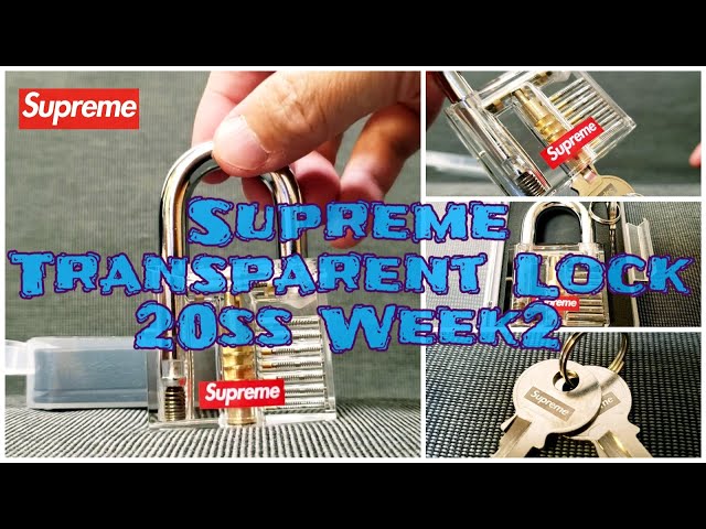 Supreme Transparent Lock 20ss Week2 シュプリーム キー ロック