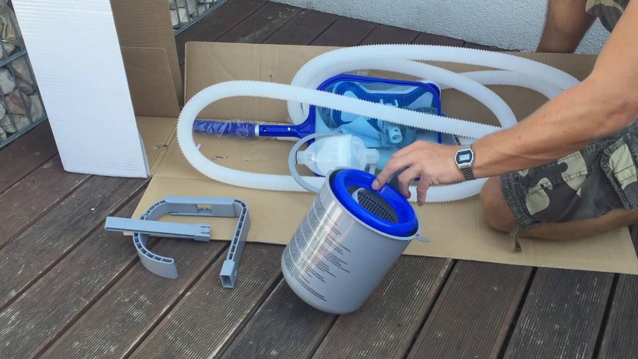 Poolreinigungsset Bestway ReinigungsSet, Deluxe, unboxing - YouTube