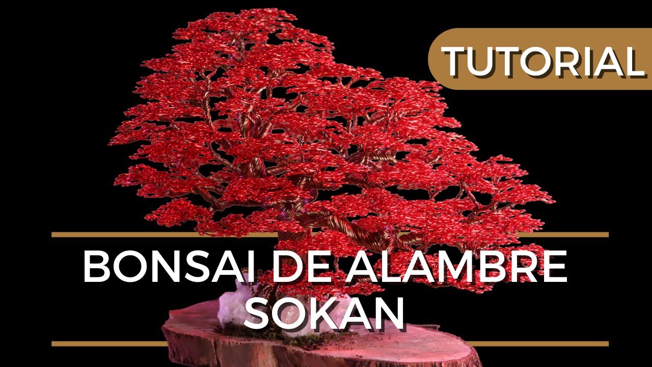 Arbol bonsai realizado en alambre - Artesanum