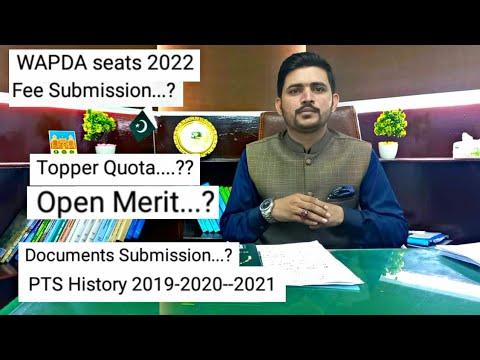 WAPDA Seats 2022 (PTS History) Open Merit , Topper Quota