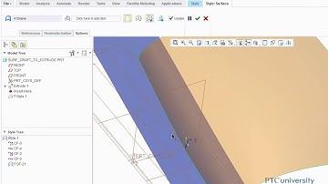 Tutorial  Creating Draft Surface Connections - Creo