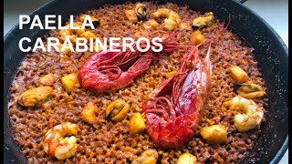 PAELLA DE MARISCO CARABINEROS  Restaurante Vista Ifach  Paellas y Arroces ArturG
