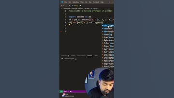 #9 calculate moving average in pandas