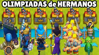 : OLIMPIADAS de HERMANOS | CUAL ES EL MEJOR D'UO de HERMANOS | CLASH ROYALE