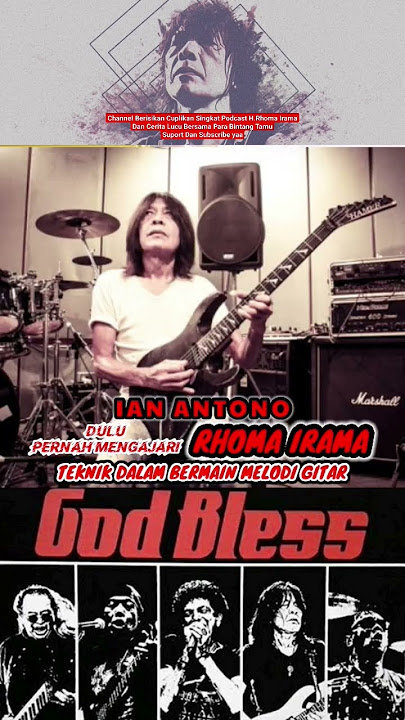 IAN ANTONO PERNAH MENGAJARI RHOMA IRAMA TRIK MELODI GITAR #shorts #rhomairama #ianantono #podcast