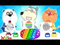  live wolfoo who draws it better take the prize challenge pop it  fun playtime for kids