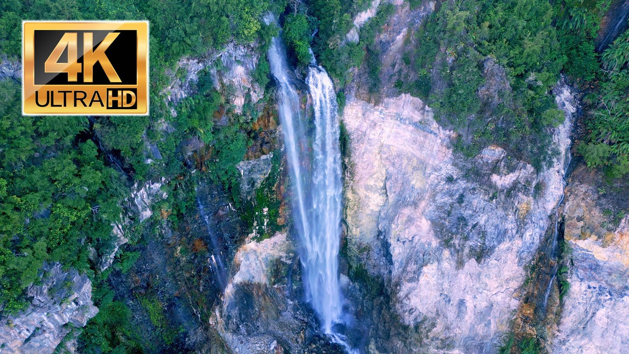 🌊 3 Hours Natural Waterfall White Noise for Focus Study Work