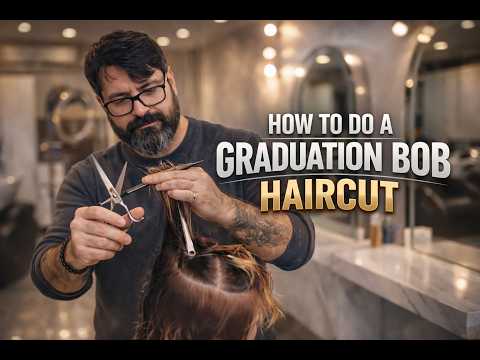 HOW TO DO A GRADUATION BOB HAIRCUT WITH HAIR GROWING FORWARD?