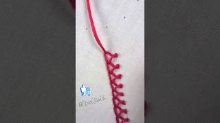 Basic hand embroidery stitch learning 🥰 Crested chain stitch #handembrodiery