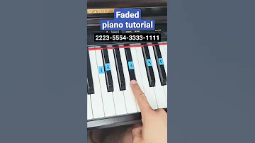 Faded Alan Walker - piano tutorial