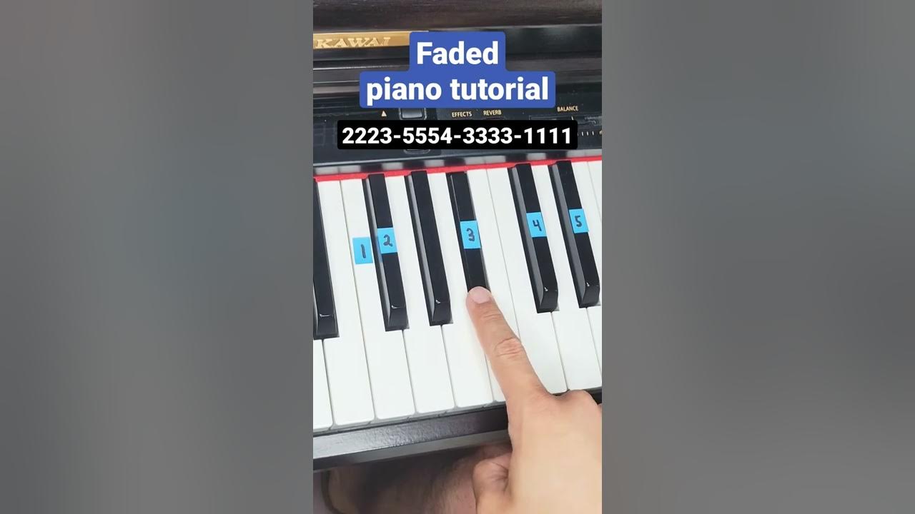 Faded Alan Walker - piano tutorial Faded Alan Walker - piano tutorial