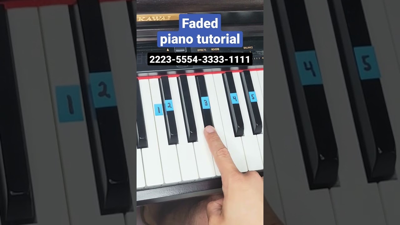 Watch Faded Alan Walker - piano tutorial on YouTube Watch Faded Alan Walker - piano tutorial on YouTube