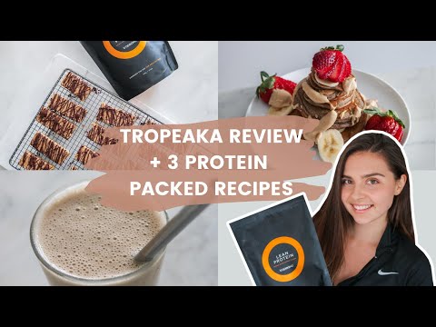 TROPEAKA lean protein powder HONEST REVIEW + RECIPES // protein bars, pancakes and more!