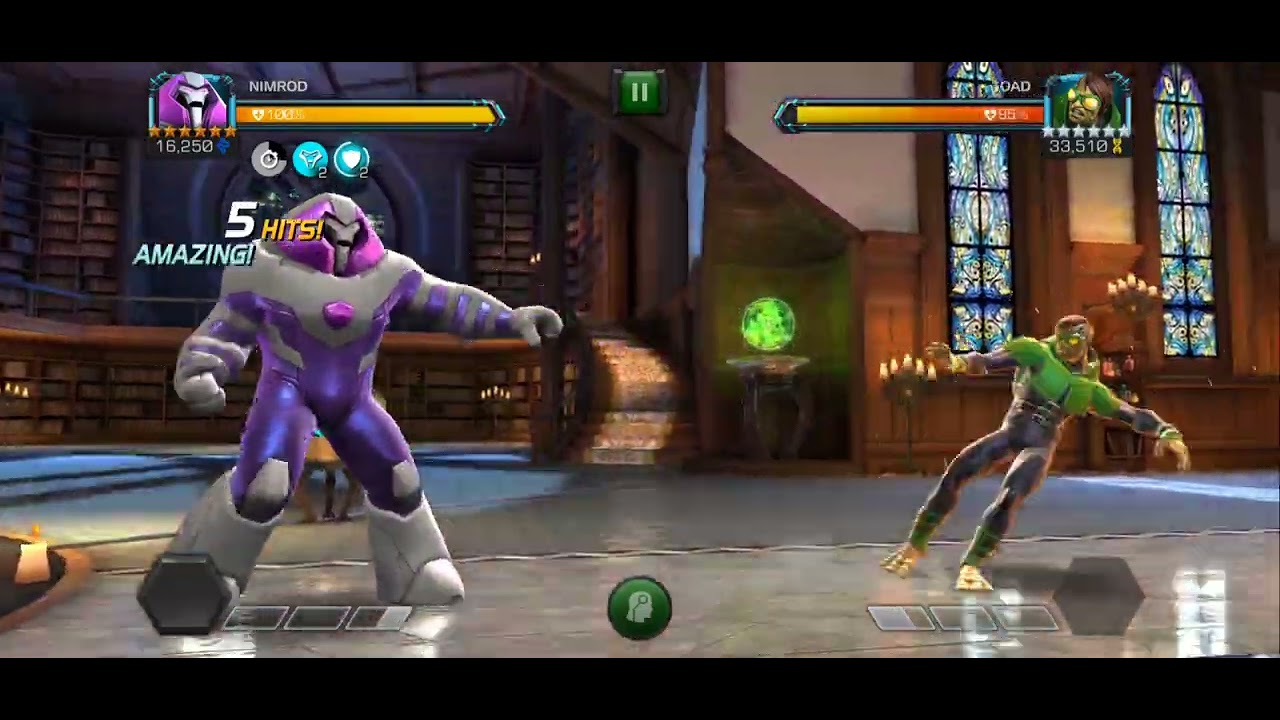 Mcoc Nimrod vs toad uncollected boss in under 1 minute