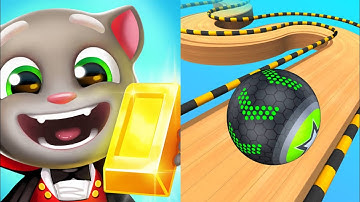 Going Balls Speedrun vs Talking Tom Gold Run - Android, ios Gameplay Level Ep-5